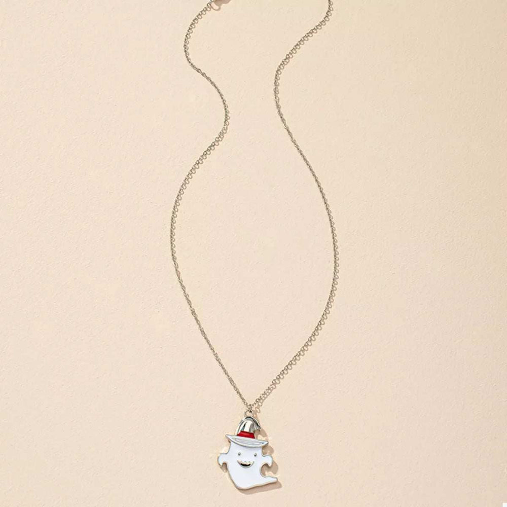 Halloween Cute Ghost Pendant Necklace - Trendsi - Flyclothing LLC
