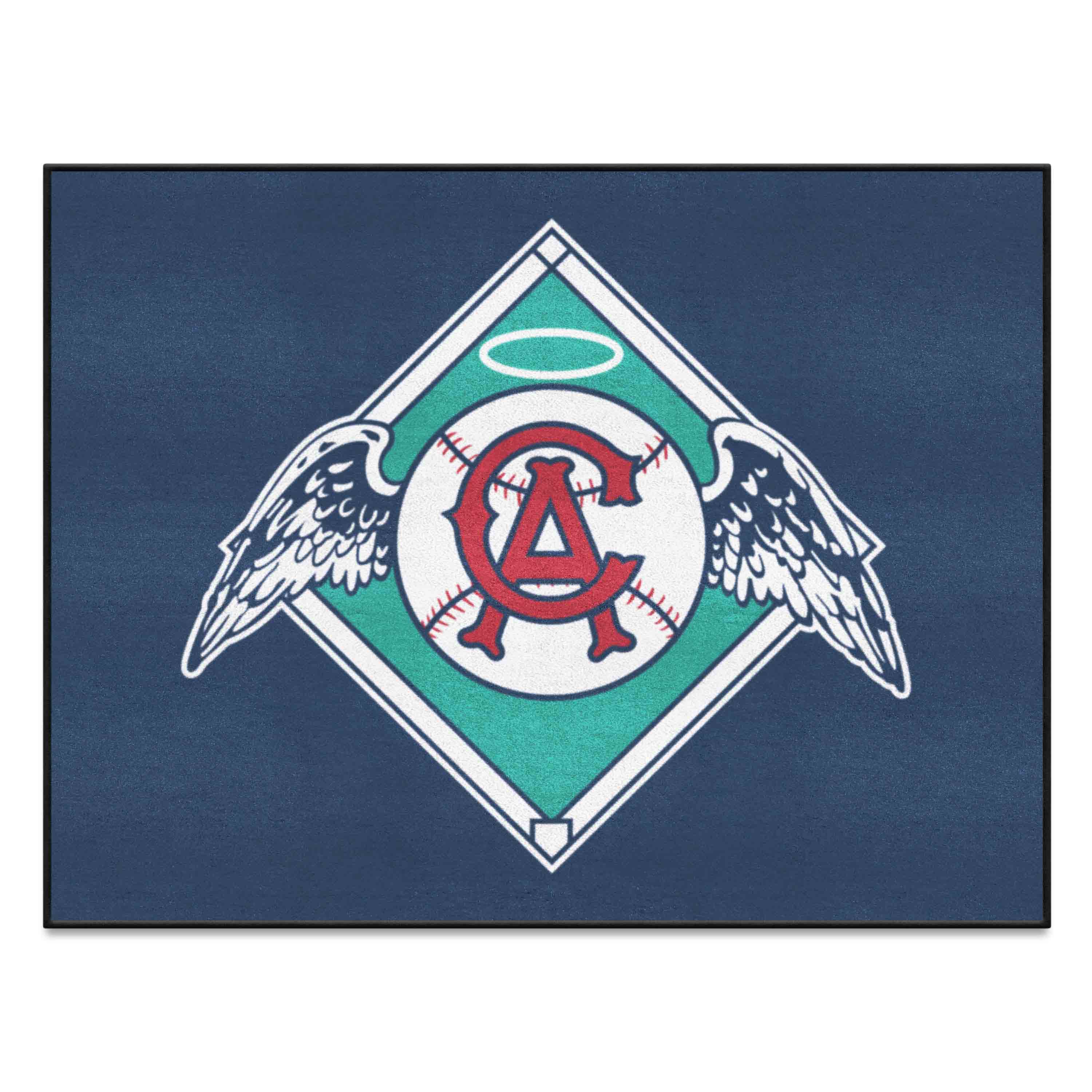 Anaheim Angels All-Star Rug - 34 in. x 42.5 in. - Retro Collection - Anaheim Angels