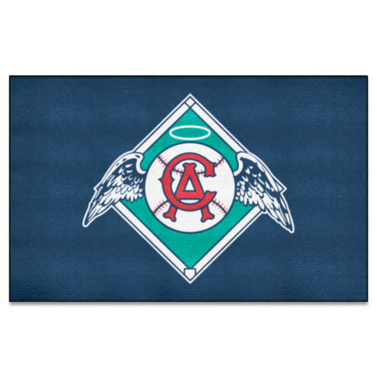 Anaheim Angels Ulti-Mat Rug - 5ft. x 8ft. - Retro Collection - Anaheim Angels