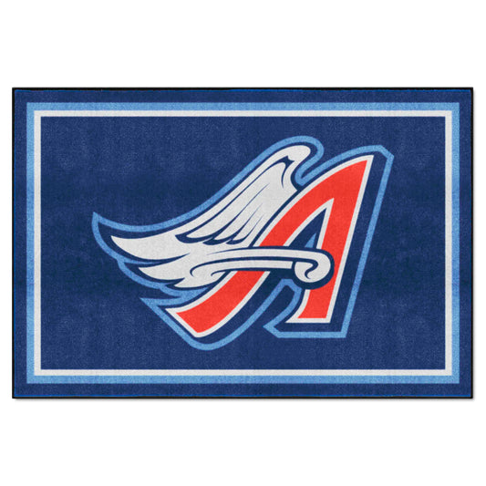Anaheim Angels 5ft. x 8 ft. Plush Area Rug - Retro Collection - Anaheim Angels