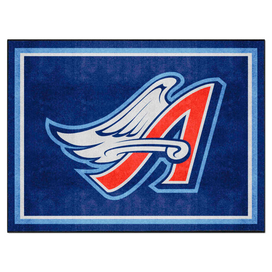 Anaheim Angels 8ft. x 10 ft. Plush Area Rug - Retro Collection - Anaheim Angels