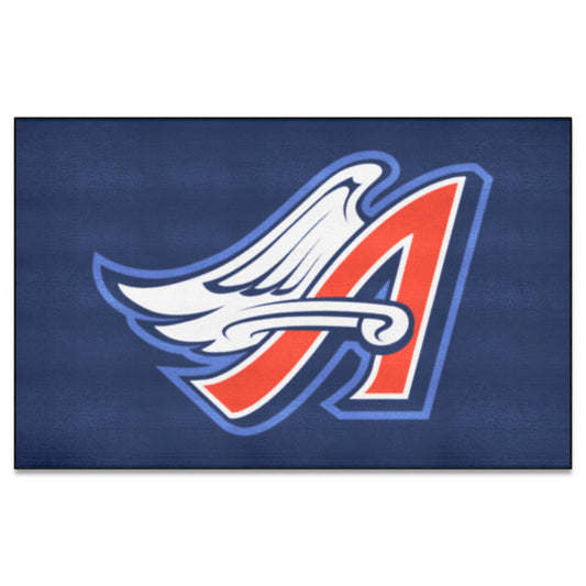 Anaheim Angels Ulti-Mat Rug - 5ft. x 8ft. - Retro Collection - Anaheim Angels
