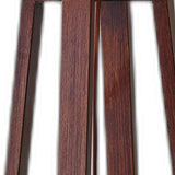 Walnut Wood Finish Linen Fabric Shade Table Lamp - Homeroots