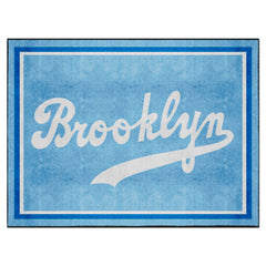 Brooklyn Dodgers 8ft. x 10 ft. Plush Area Rug - Retro Collection - Brooklyn Dodgers