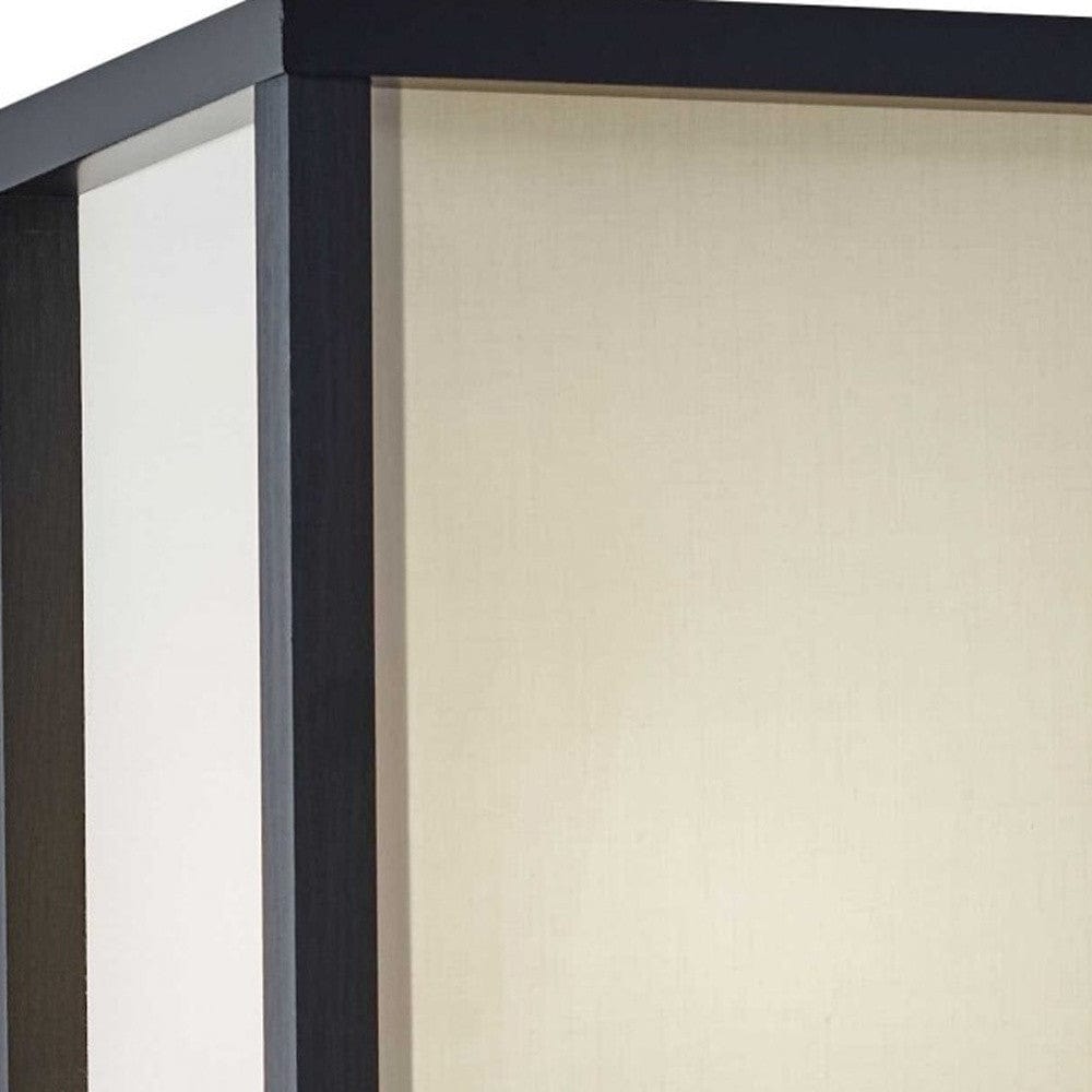 63" Solid Wood Column Floor Lamp With White Rectangular Shade - Homeroots - Flyclothing LLC