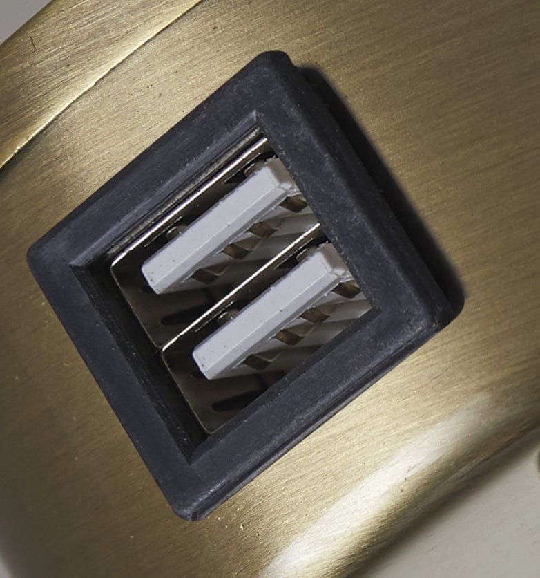 62" Brass Column Floor Lamp With Gray Fabric Square Shade - Homeroots - Flyclothing LLC