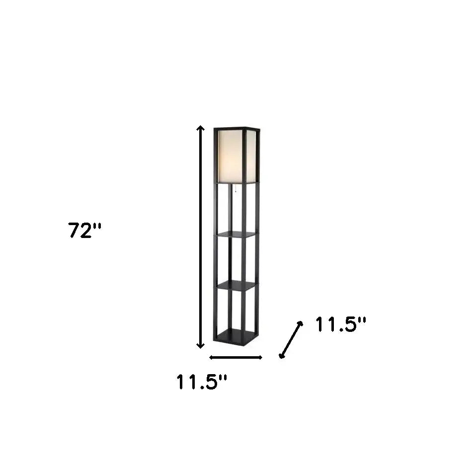 72" H Sleek Column Style Floor Lamp With Storage - Homeroots - Flyclothing LLC