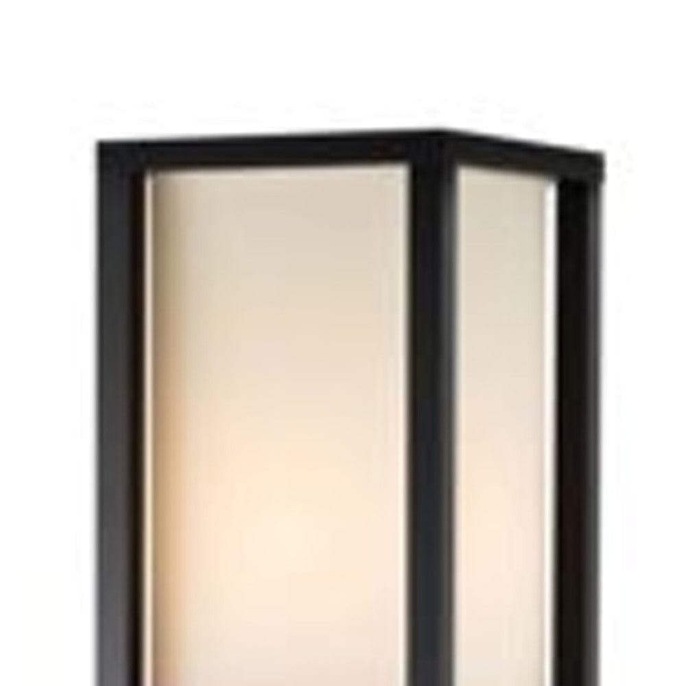 72" H Sleek Column Style Floor Lamp With Storage - Homeroots