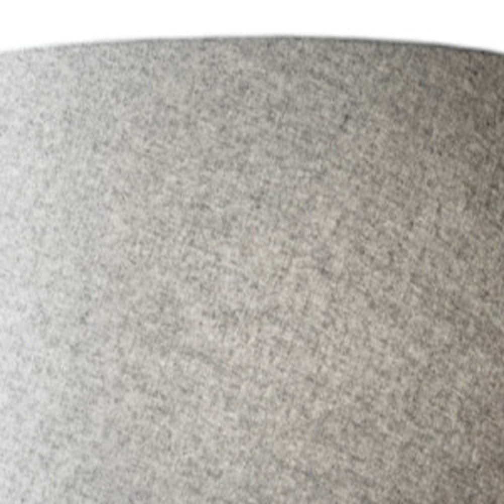 59" Natural Solid Wood Tripod Floor Lamp With Gray Fabric Empire Shade - Homeroots - Flyclothing LLC