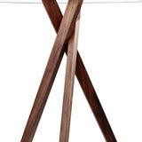 Tripod Leg Walnut Wood Table Lamp - Homeroots - Flyclothing LLC