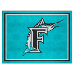 Florida Marlins 8ft. x 10 ft. Plush Area Rug - Retro Collection - Florida Marlins