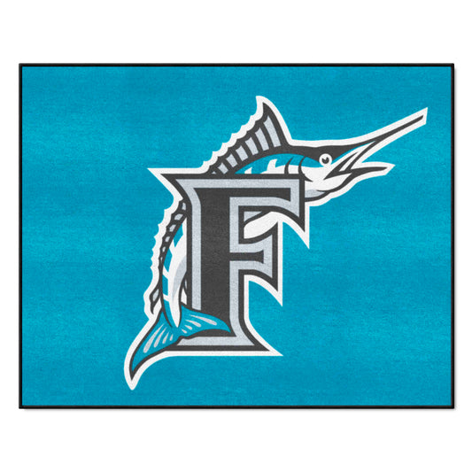Florida Marlins All-Star Rug - 34 in. x 42.5 in. - Retro Collection - Florida Marlins
