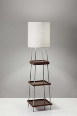 63" Column Floor Lamp With White Drum Shade - Homeroots - Flyclothing LLC