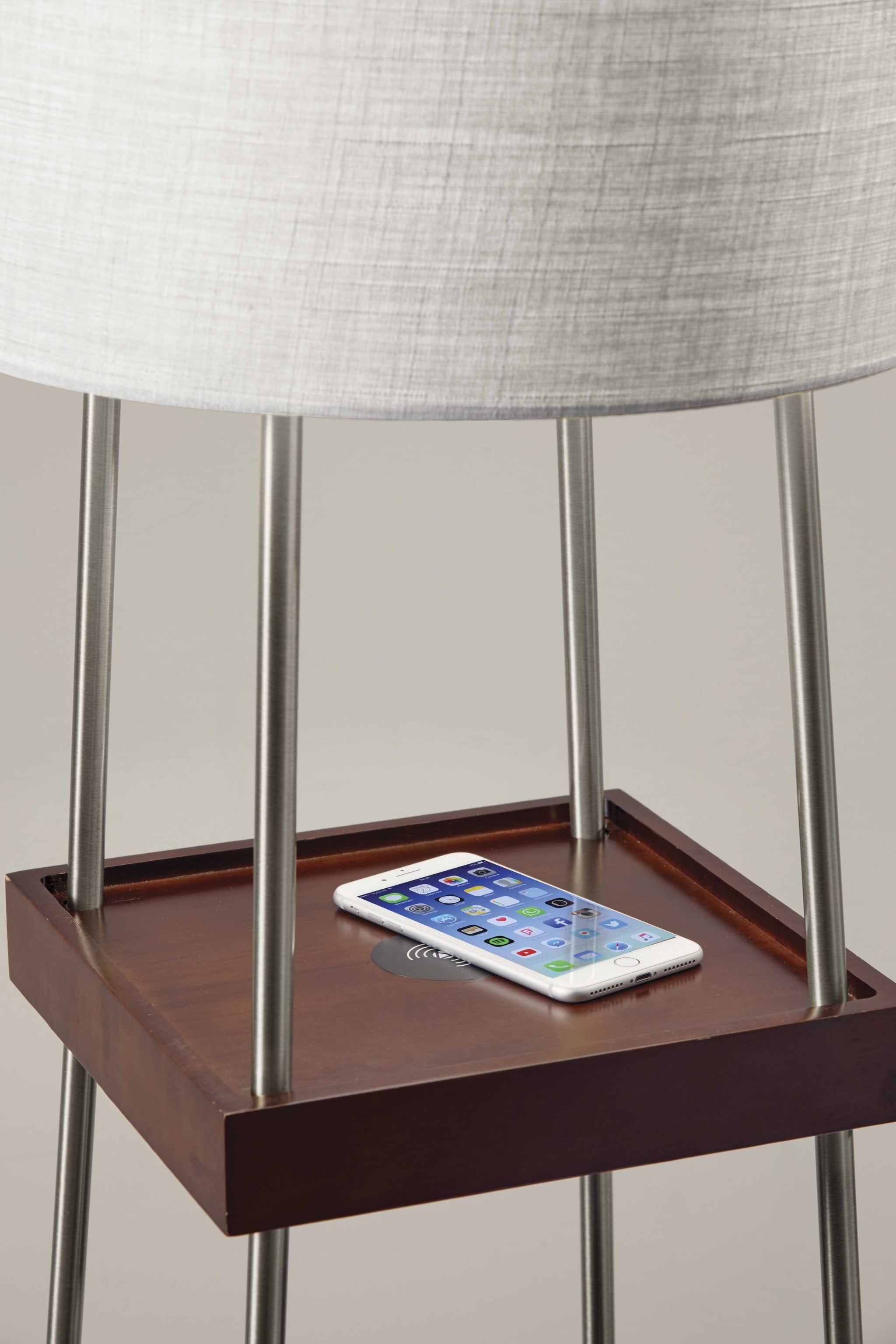 63" Column Floor Lamp With White Drum Shade - Homeroots - Flyclothing LLC