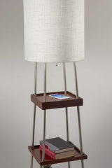 63" Column Floor Lamp With White Drum Shade - Homeroots - Flyclothing LLC