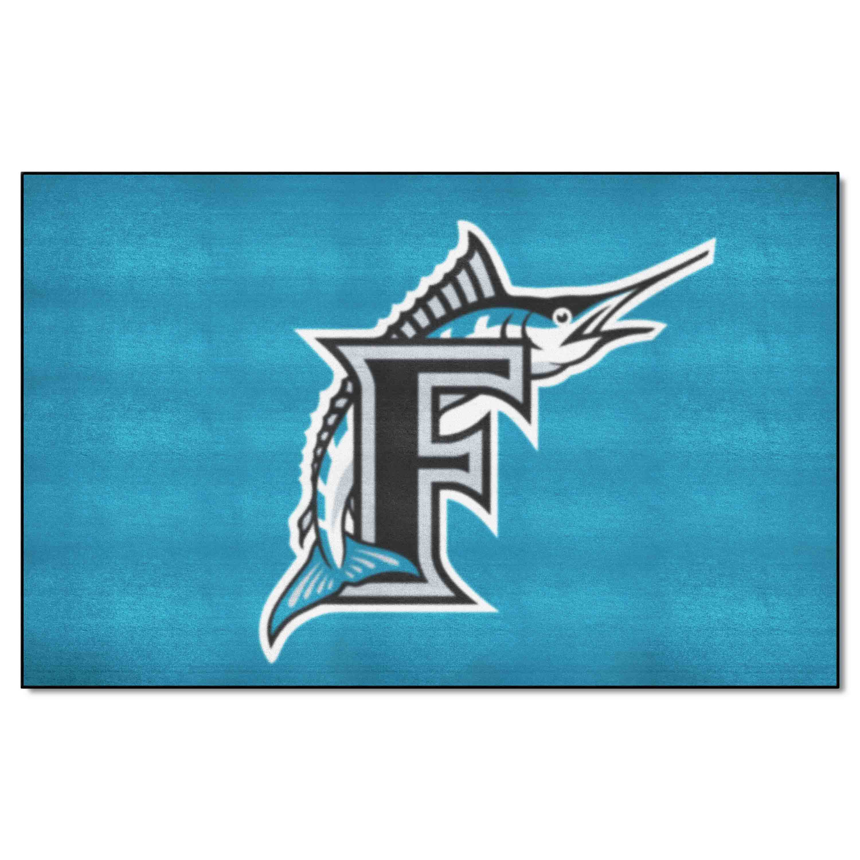 Florida Marlins Ulti-Mat Rug - 5ft. x 8ft. - Retro Collection - Florida Marlins