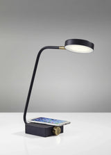 Tech Enhanced Black Metal Disk Led Adjustable Desk Lamp - Homeroots - Flyclothing LLC
