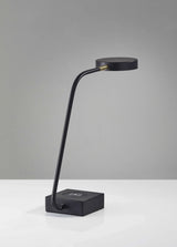 Tech Enhanced Black Metal Disk Led Adjustable Desk Lamp - Homeroots - Flyclothing LLC