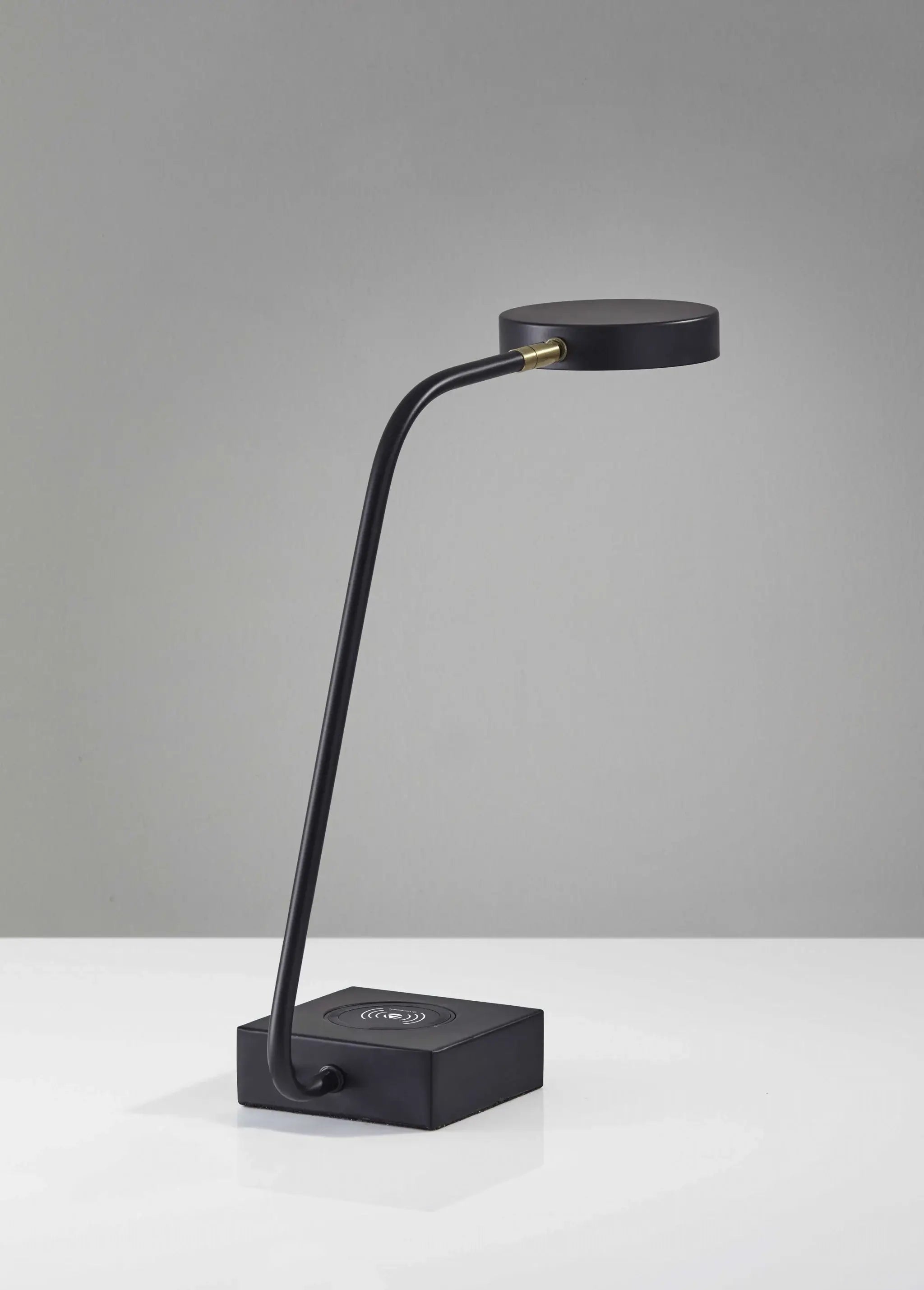 Tech Enhanced Black Metal Disk Led Adjustable Desk Lamp - Homeroots - Flyclothing LLC