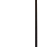 64" Black Tray Table Floor Lamp With Beige Drum Shade - Homeroots