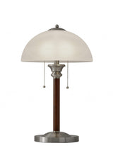 23" Silver Metal Standard Table Lamp With White Shade - Homeroots - Flyclothing LLC