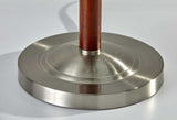 23" Silver Metal Standard Table Lamp With White Shade - Homeroots - Flyclothing LLC