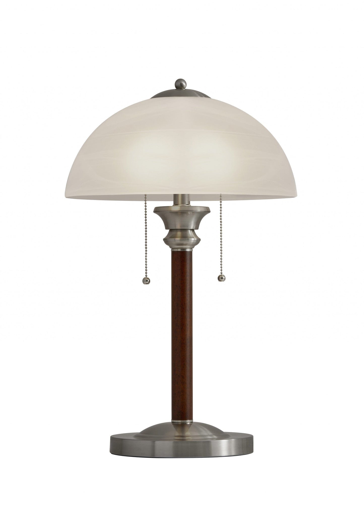 23" Silver Metal Standard Table Lamp With White Shade - Homeroots - Flyclothing LLC