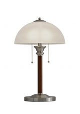 23" Silver Metal Standard Table Lamp With White Shade - Homeroots - Flyclothing LLC