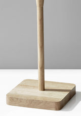 59" Solid Wood Traditional Shaped Floor Lamp With White Drum Shade - Homeroots - Flyclothing LLC