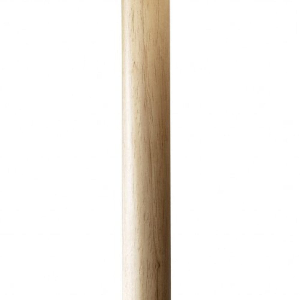 59" Solid Wood Traditional Shaped Floor Lamp With White Drum Shade - Homeroots - Flyclothing LLC