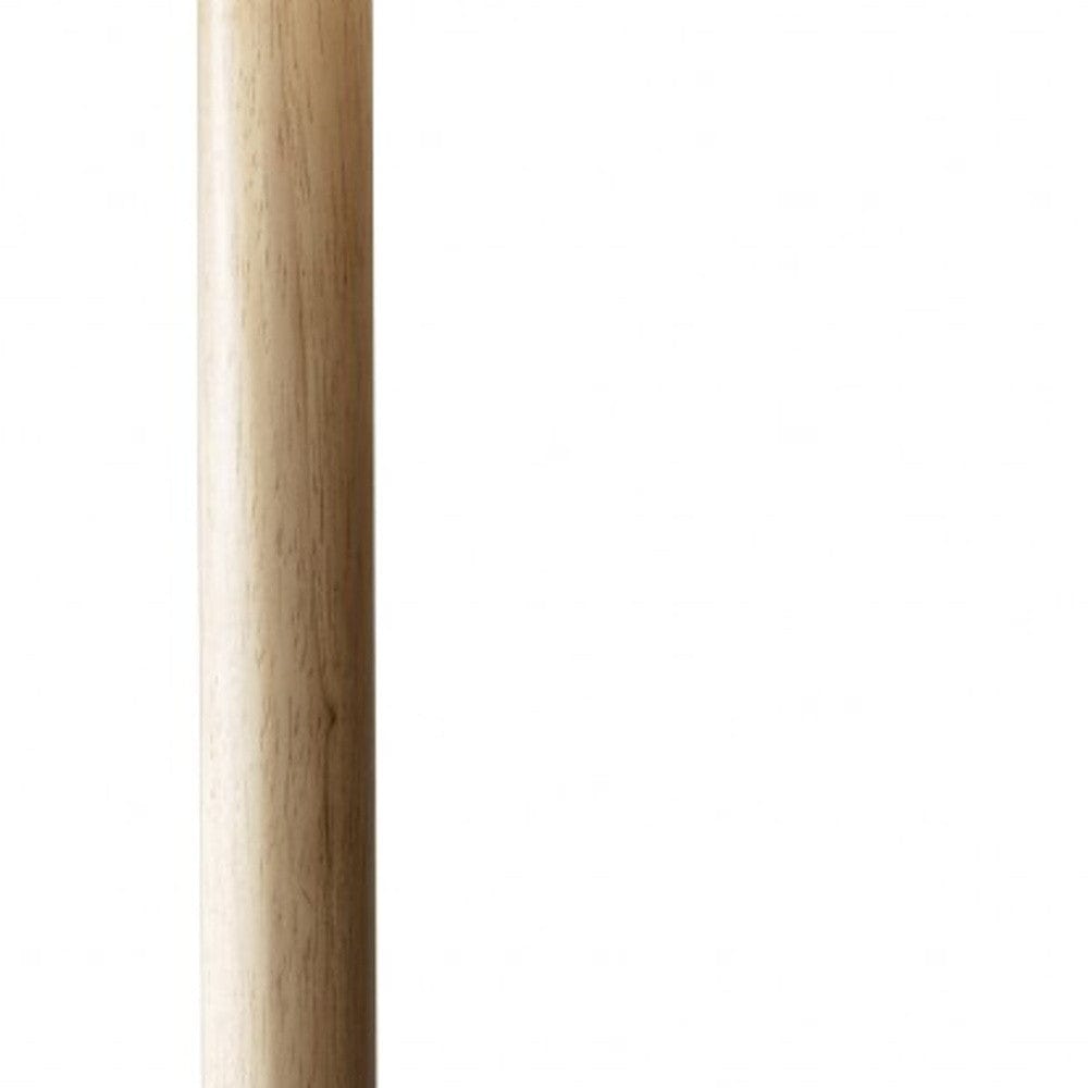 59" Solid Wood Traditional Shaped Floor Lamp With White Drum Shade - Homeroots - Flyclothing LLC