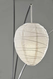 11" X 46"X 82" Brushed Steel Metal Arc Lamp - Homeroots