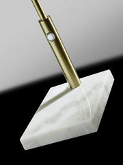 Sleek Brass Metal Adjustable And Dimmable Led Desk Lamp - Homeroots