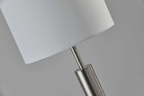 58" Traditional Shaped Floor Lamp With White Drum Shade - Homeroots