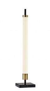 30" Black Marble Metal Standard Table Lamp - Homeroots - Flyclothing LLC