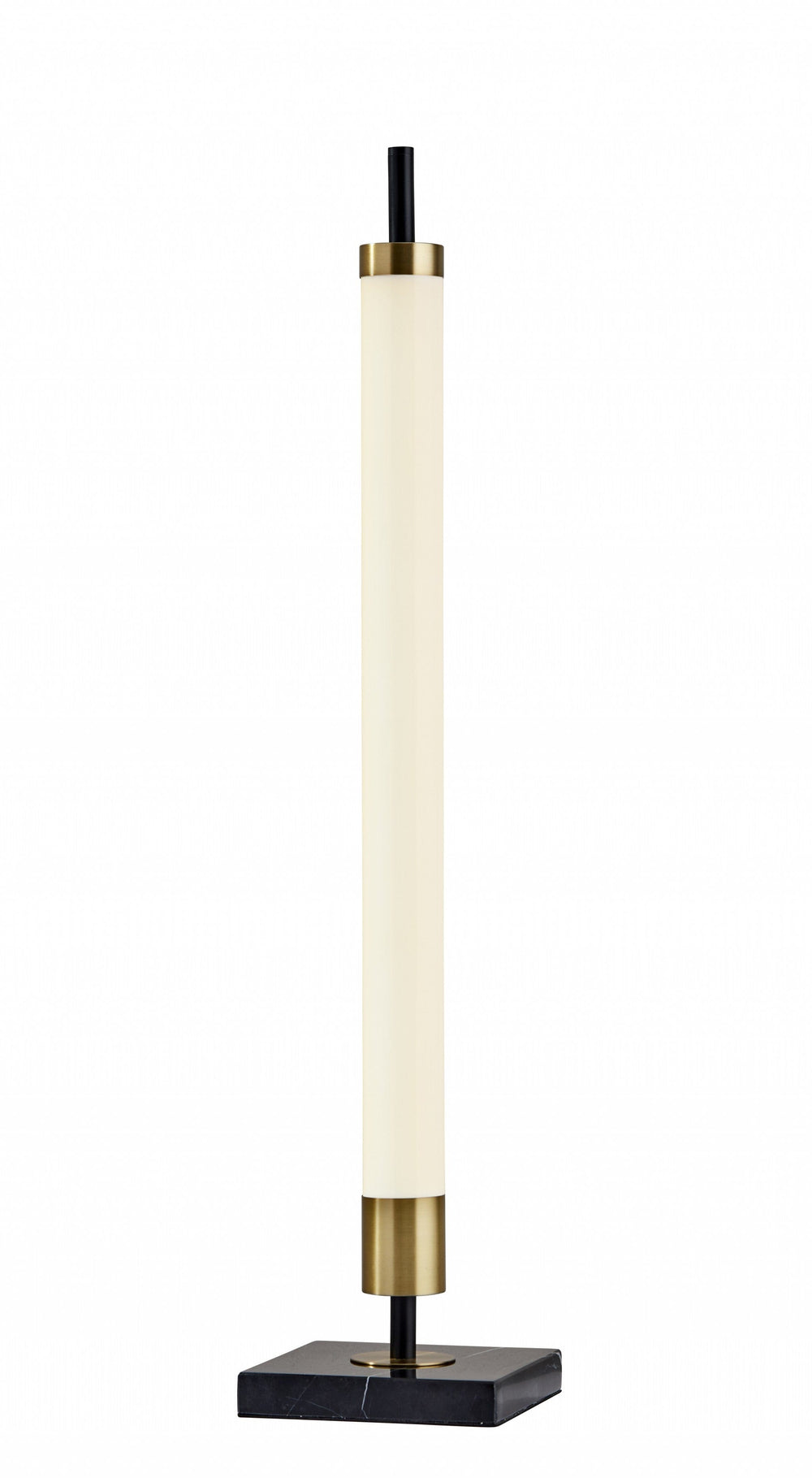 30" Black Marble Metal Standard Table Lamp - Homeroots - Flyclothing LLC