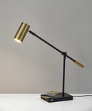 Tech Savvy Black Metal Led Charging Desk Lamp - Homeroots - Flyclothing LLC