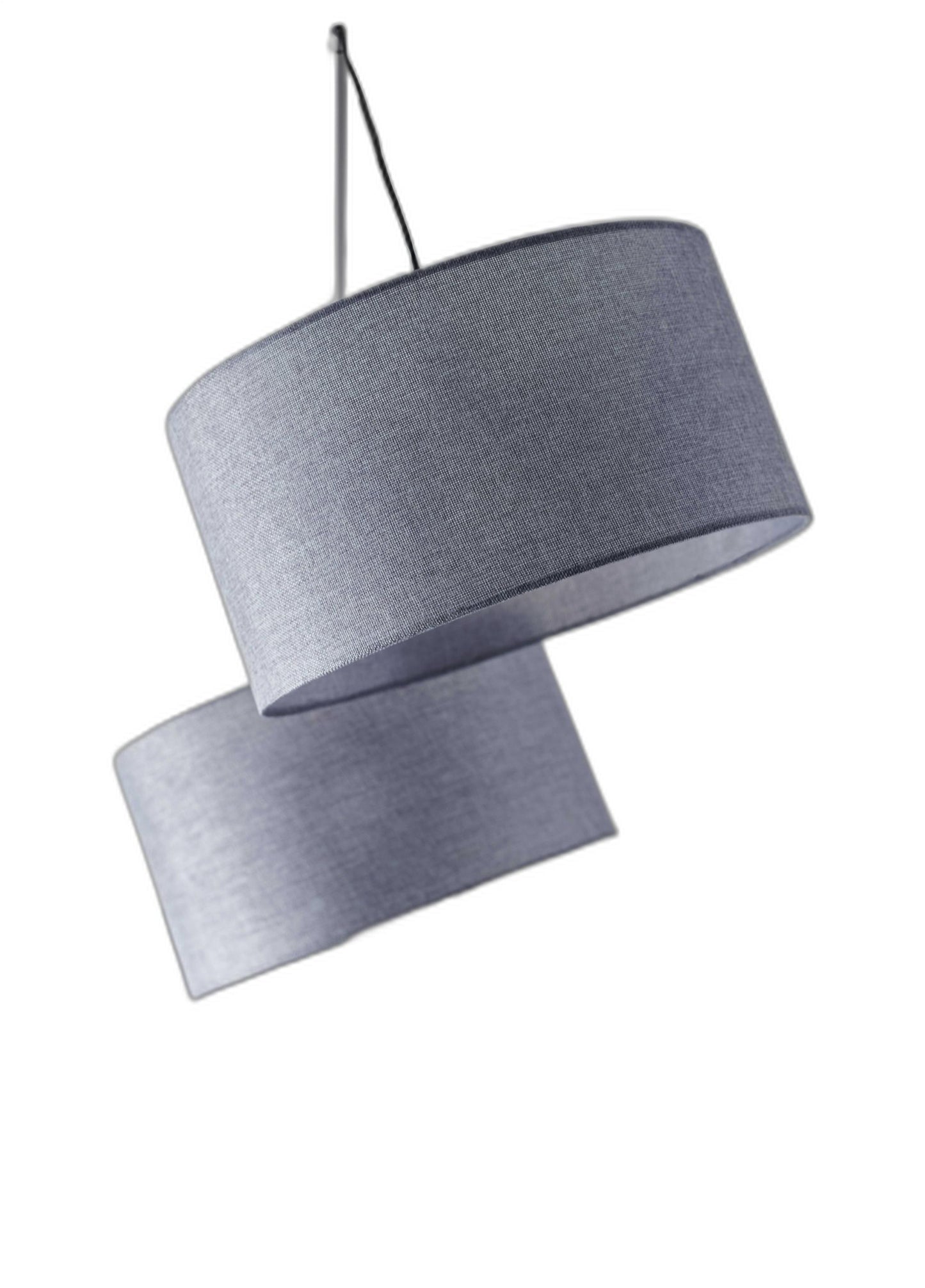 91" Black Three Light Tree Floor Lamp With Gray Solid Color Drum Shade - Homeroots - Flyclothing LLC