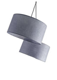 91" Black Three Light Tree Floor Lamp With Gray Solid Color Drum Shade - Homeroots