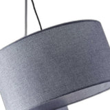 91" Black Three Light Tree Floor Lamp With Gray Solid Color Drum Shade - Homeroots - Flyclothing LLC