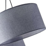 91" Black Three Light Tree Floor Lamp With Gray Solid Color Drum Shade - Homeroots - Flyclothing LLC