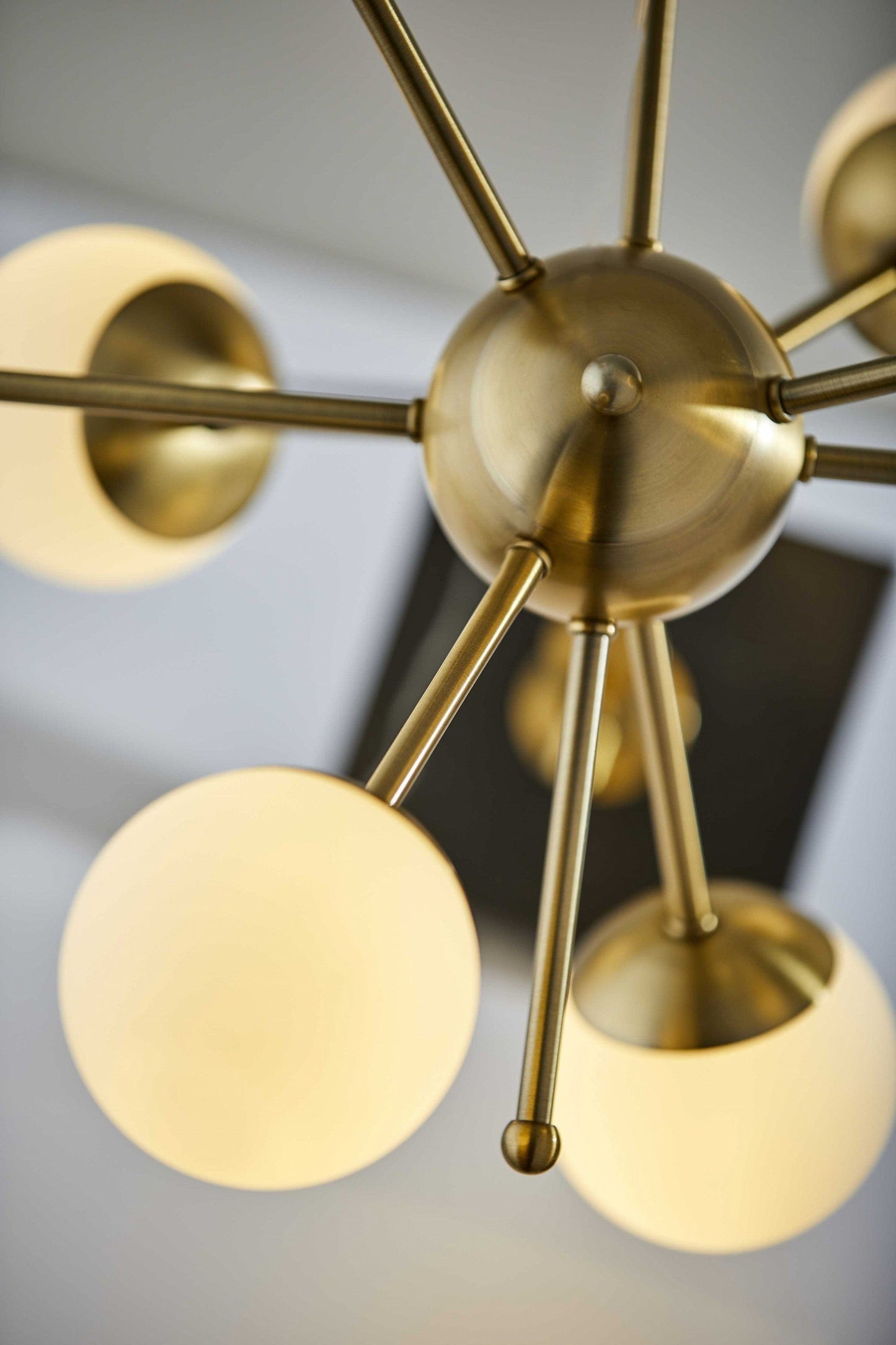 23" Black Metal Six Light Standard Table Lamp - Homeroots - Flyclothing LLC