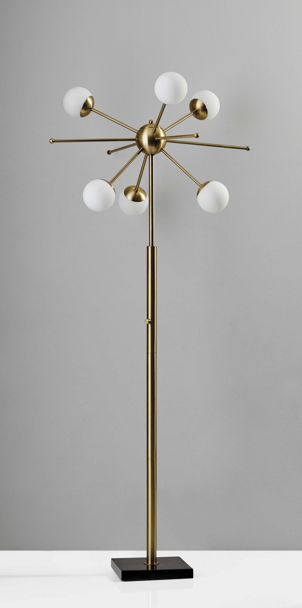 64" Brass Six Light Novelty Floor Lamp - Homeroots - Flyclothing LLC