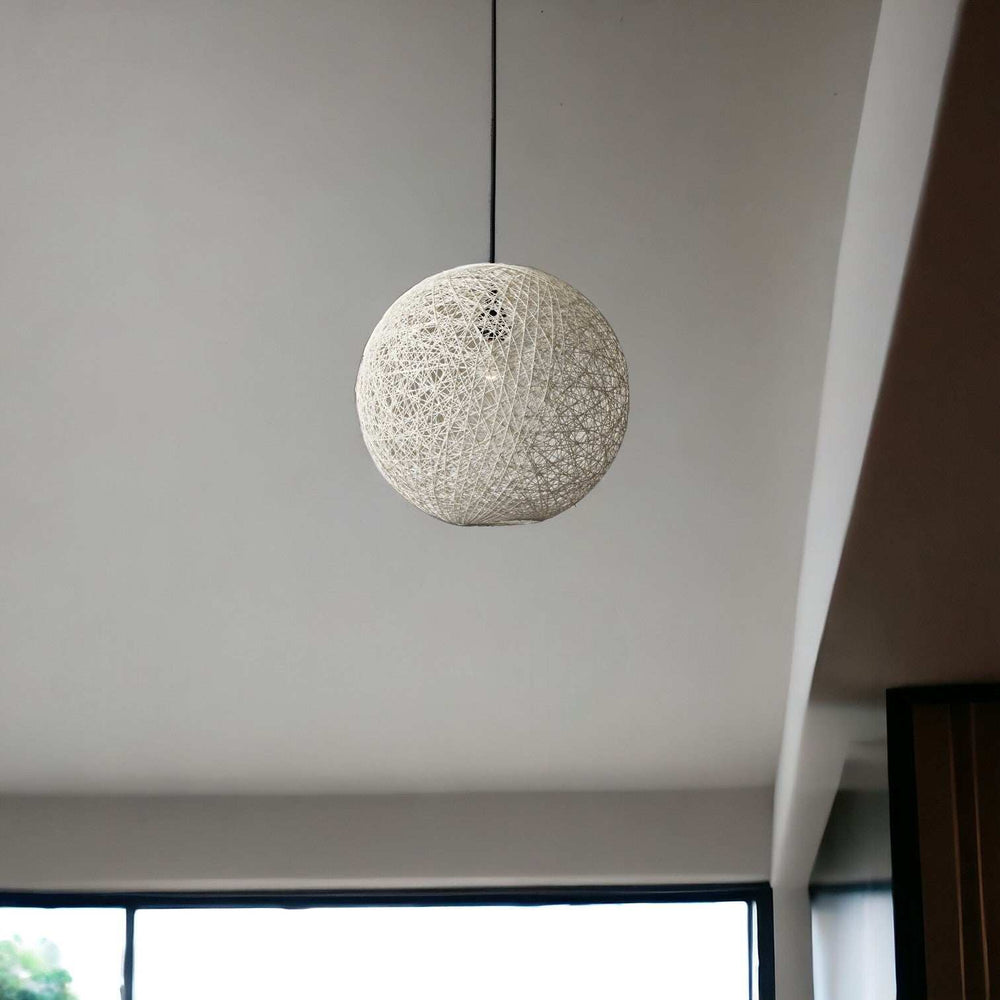 Groovy Rattan String Shade Large Pendant Light - Homeroots - Flyclothing LLC