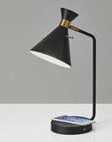 Asymmetrical Diabolo Black Metal Desk Lamp - Homeroots - Flyclothing LLC