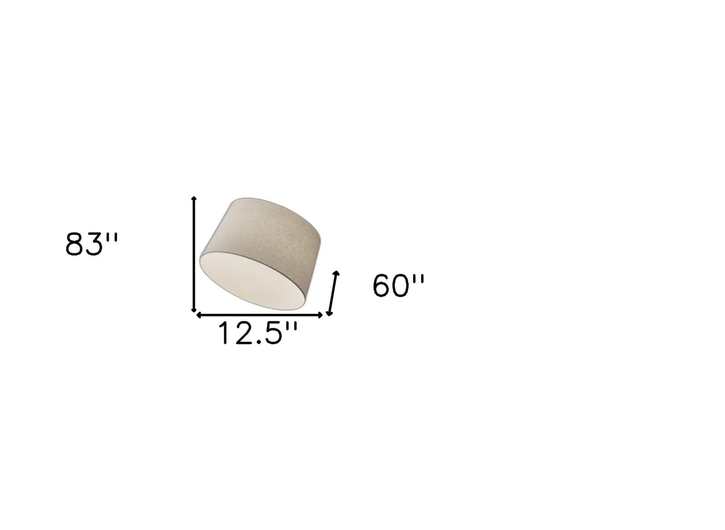 83" Steel Arc Floor Lamp With White Solid Color Empire Shade - Homeroots - Flyclothing LLC