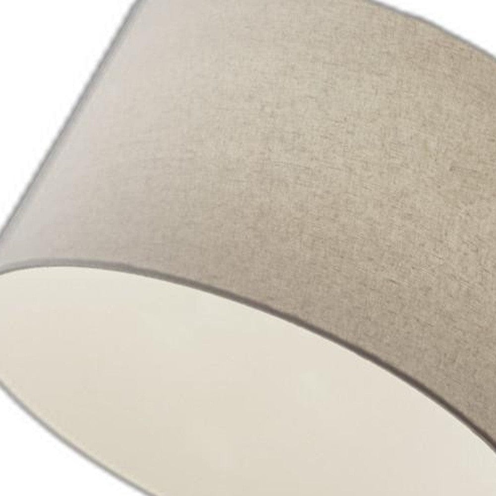 83" Steel Arc Floor Lamp With White Solid Color Empire Shade - Homeroots - Flyclothing LLC