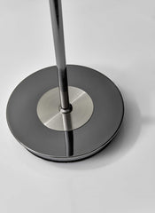 Modern Black Nickel Thick Pole Torchiere Floor Lamp - Homeroots