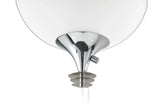 Modern Chrome Thick Pole Torchiere Floor Lamp - Homeroots