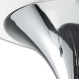 Modern Chrome Thick Pole Torchiere Floor Lamp - Homeroots